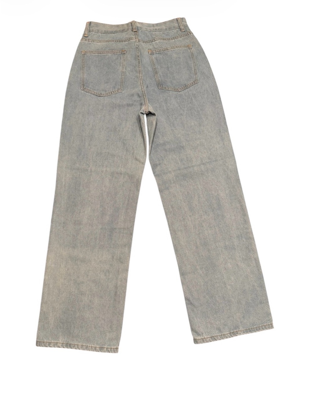 High-Rise Wide-Leg Women's Jeans - Light Blue - Picture 4 of 9